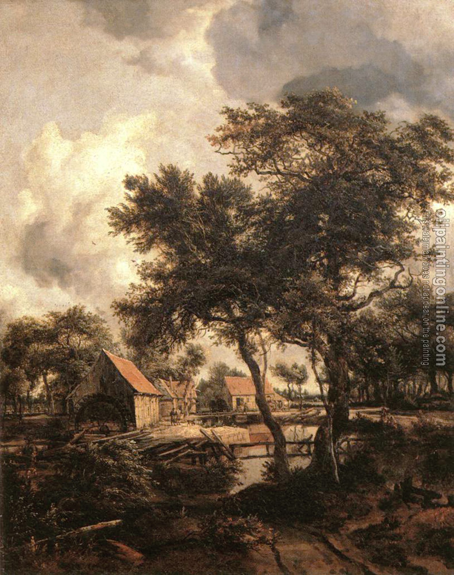 Meindert Hobbema - The Water Mill